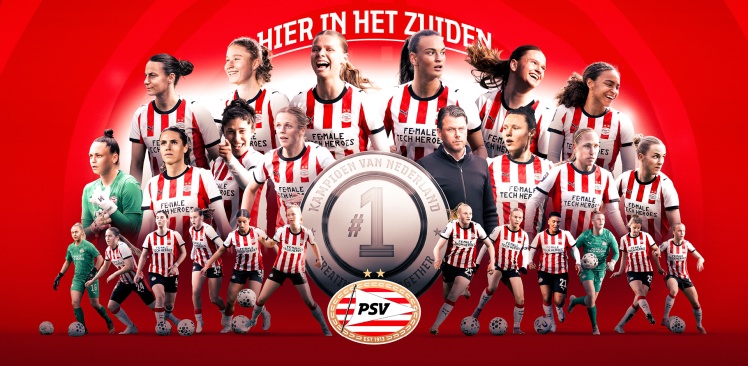 Landskampioen | PSV Vrouwen schrijft historie met eerste landstitel 
