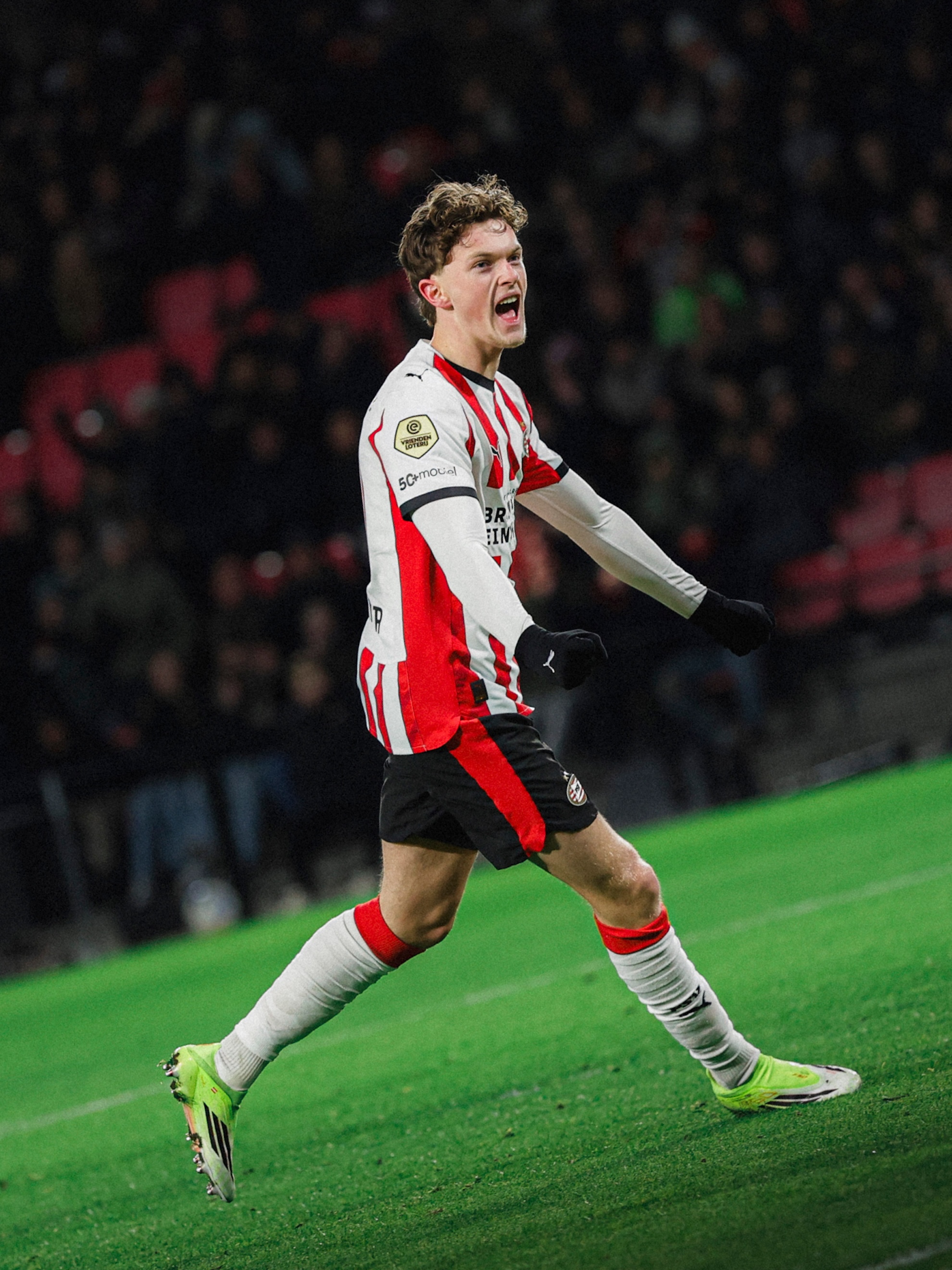 Zijn eerste competitietreffer namens PSV