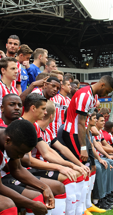 Offici&euml;le team- en portretfoto&rsquo;s PSV