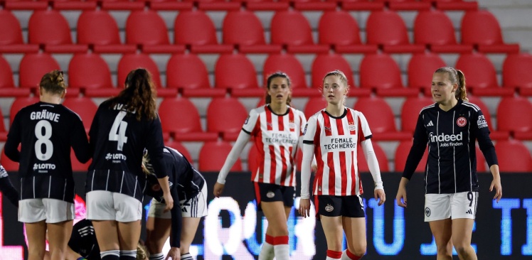 Wedstrijdverslag | PSV Vrouwen leidt nipte nederlaag in eerste duel met Eintracht Frankfurt