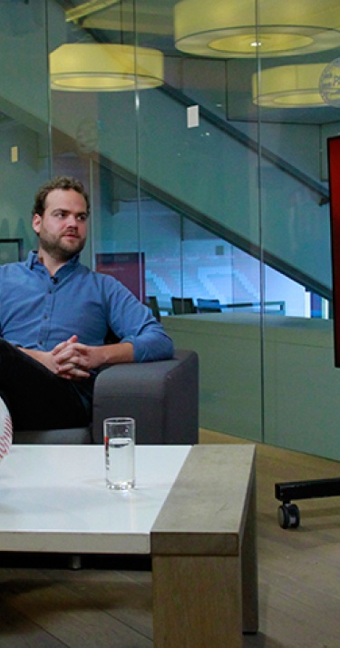 Wytse van der Goot en Twan Scheepers bij PSV TV