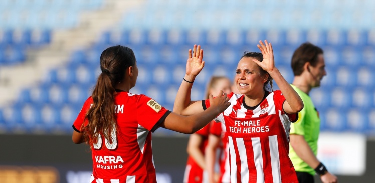 Verslag | PSV Vrouwen wint op de valreep van PEC Zwolle