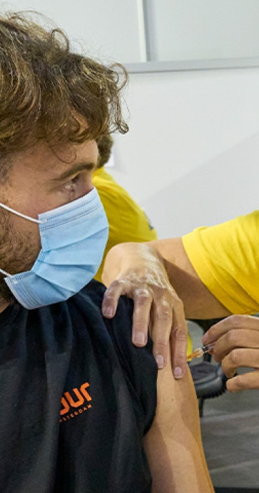 PSV'ers bij GGD gevaccineerd tegen coronavirus