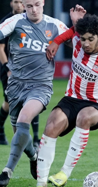 Laatste thuiswedstrijd van het seizoen eindigt in verliespartij voor Jong PSV