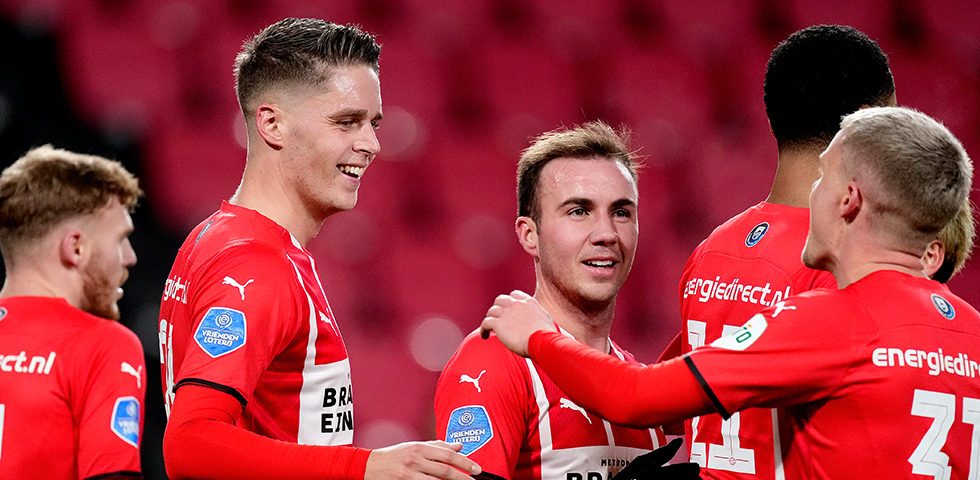 PSV - PSV bereikt kwartfinale KNVB Beker ten koste van Telstar