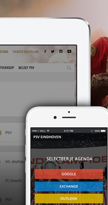 Wedstrijdprogramma in je digitale agenda