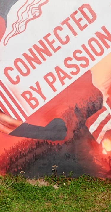 &lsquo;Meer PSV&rsquo; op graffitimuur PSV-laan  