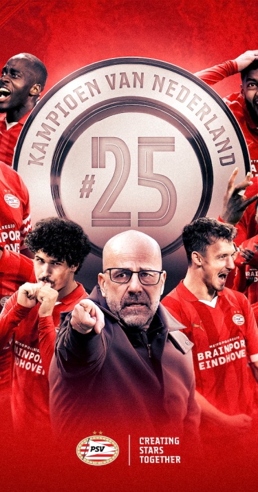 Landskampioen | PSV is voor de 25e keer kampioen van Nederland