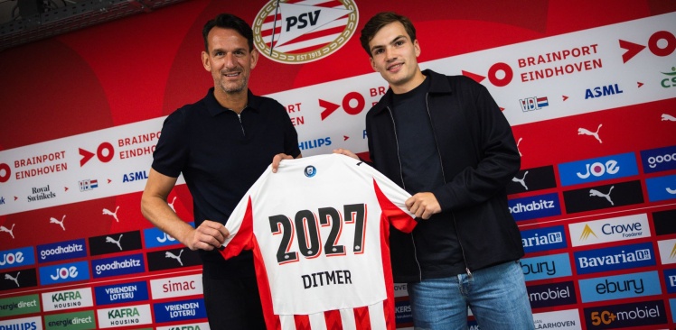 Contractnieuws | PSV verlengt contract Sébas Ditmer tot 2027