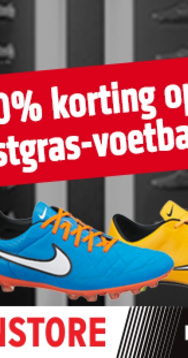 Nike kunstgras-voetbalschoenen met 40% korting!
