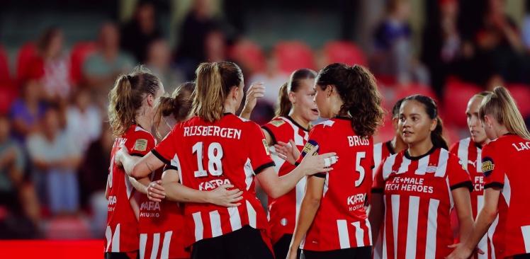 UWEC | PSV Vrouwen wint eerste wedstrijd van Fortuna Hjørring 
