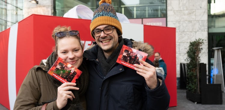 PSV FANplein in kerstsferen