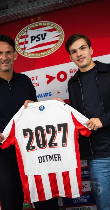 Contractnieuws | PSV verlengt contract S&eacute;bas Ditmer tot 2027