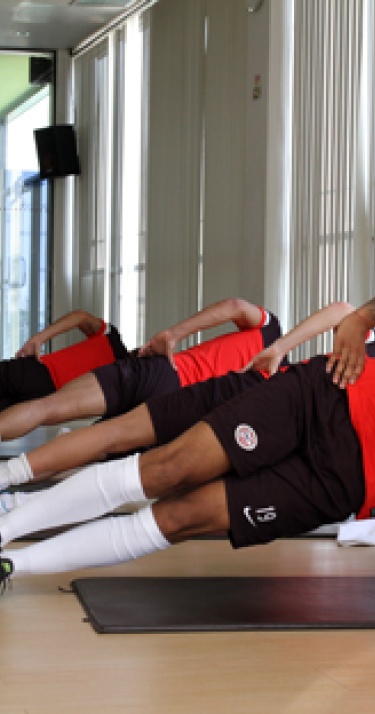 Ochtendtraining in het fitnesscentrum