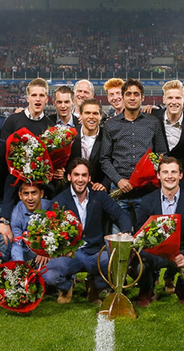 Hockeyheren Oranje Zwart gehuldigd