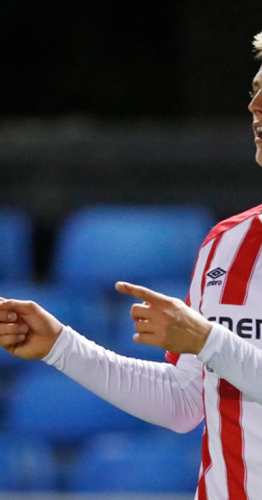 Vijftal A-selectie met Jong PSV tegen FC Eindhoven
