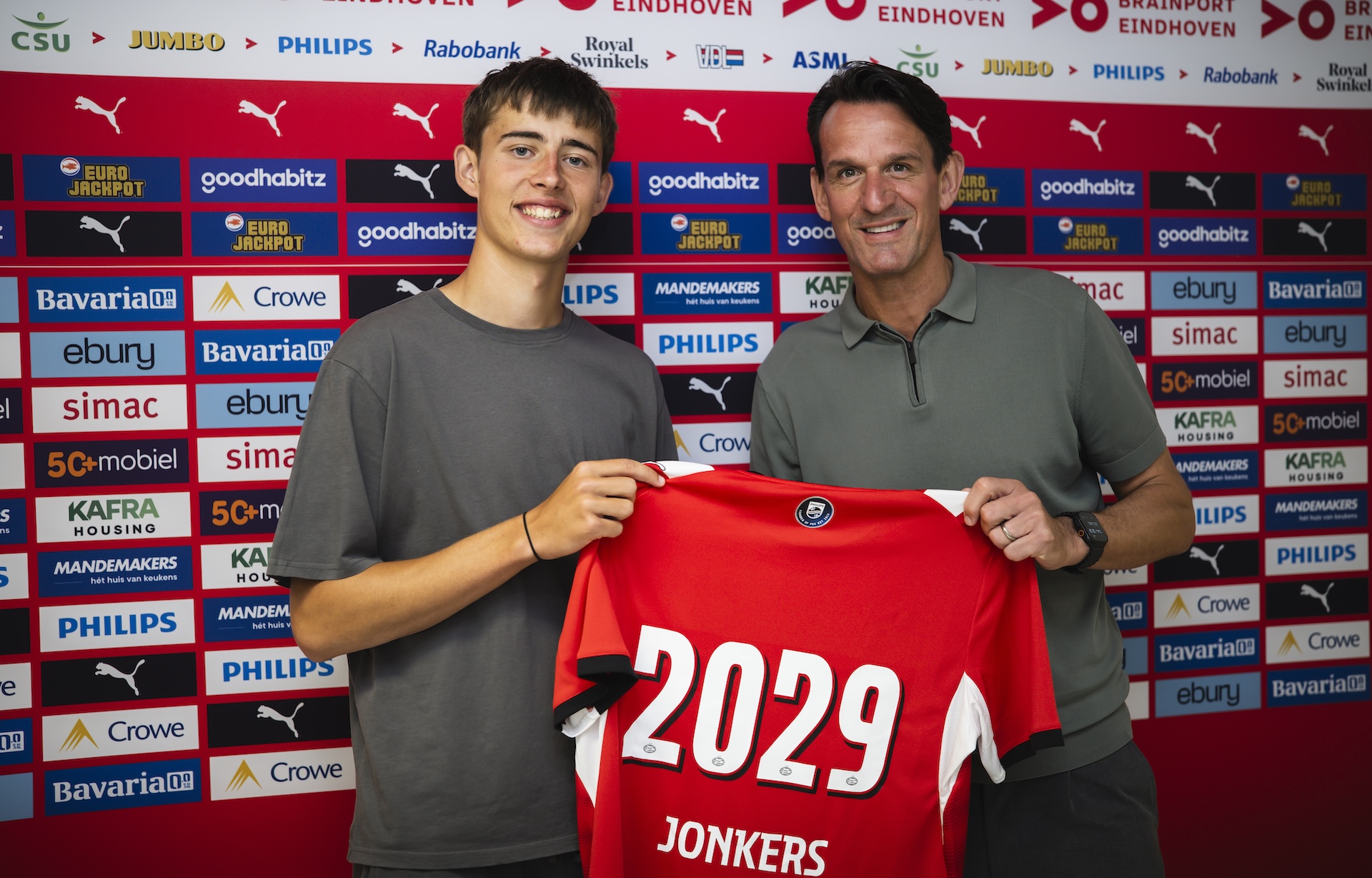 Contractnieuws | PSV verlengt contract Brent Jonkers tot 2029