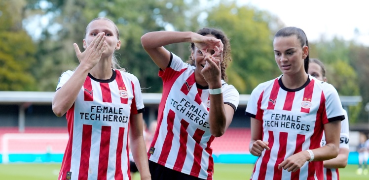 Wedstrijdverslag | PSV Vrouwen eenvoudig langs eredivisiedebutant HERA United